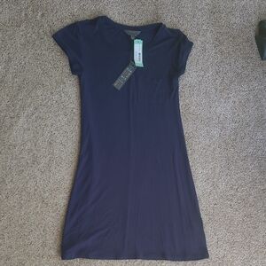 Mi Navy Blue Mini Dress